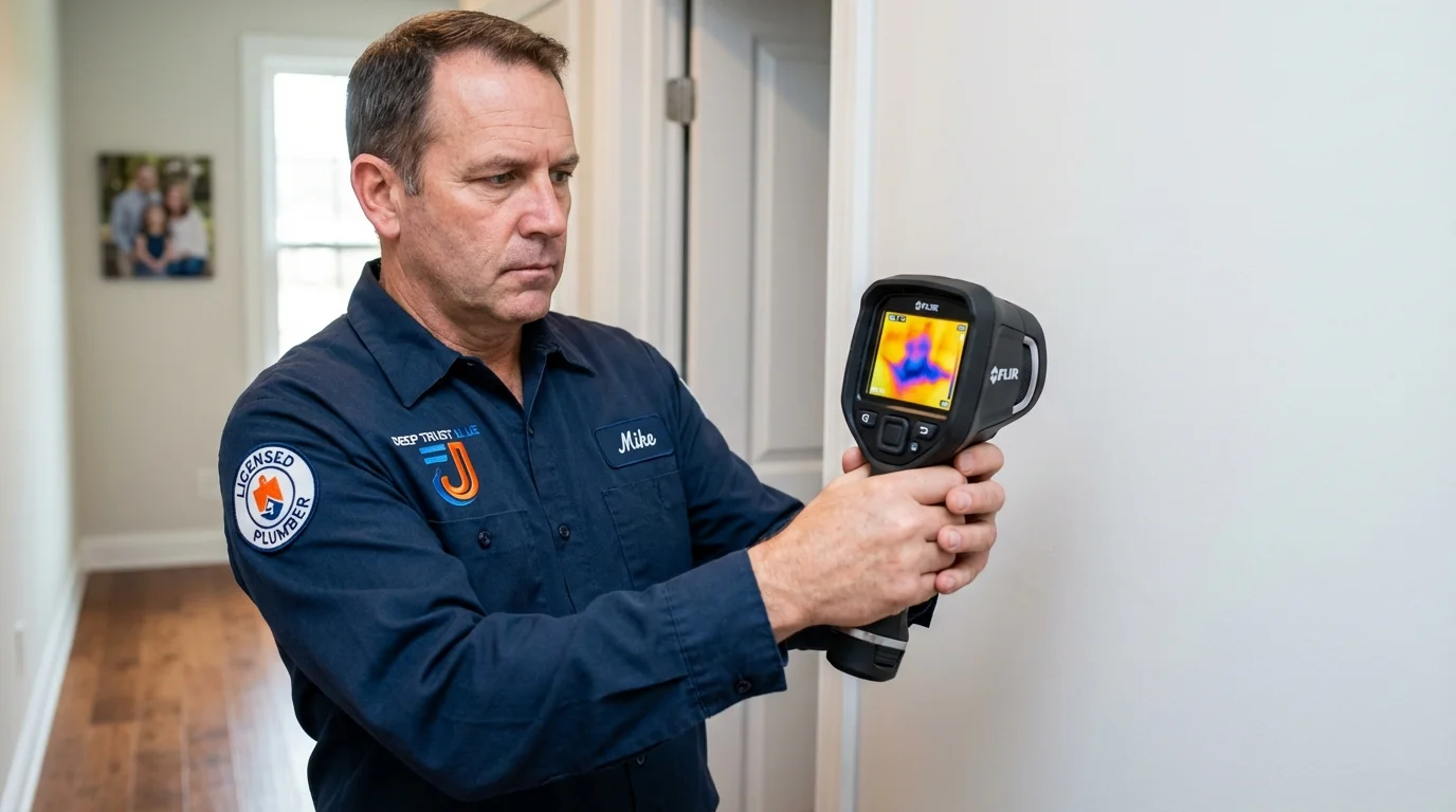 Thermal imaging leak detection by Johns Plumbing LLC in Aromas